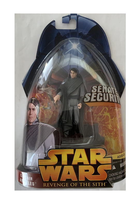 Vintage 2005 Star Wars Revenge Of The Sith Senate Security Captain Antilles Action Figure - Brand New Factory Sealed Shop Stock Room Find