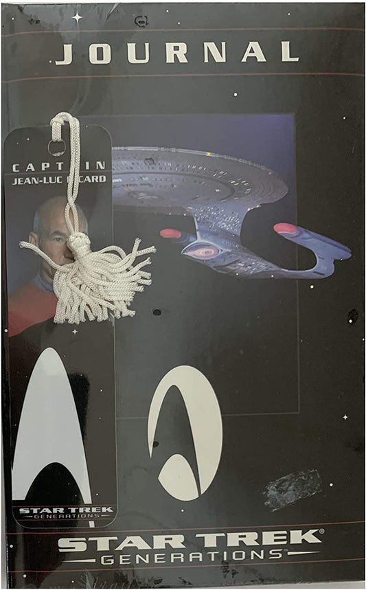 Journal Vintage 1994 Star Trek Generations Personal With Captain Picard Book Mark - Hard Back Book Factory Sealed Shop Stock Room Find