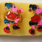 Vintage 1975 Edco Series Noddy Broches & Rings Set - Including Noddy And Big Ears New Shop Stock Room Find Mint Condition