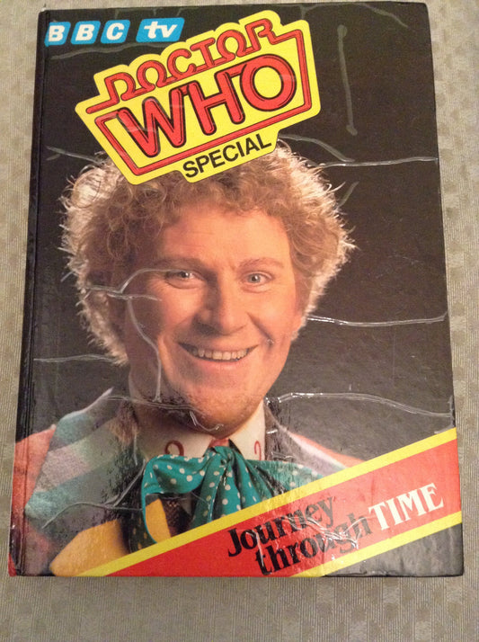 Vintage 1984 Doctor Who Special - A Journey Through Time - Large Hardback Book Starring Colin Baker