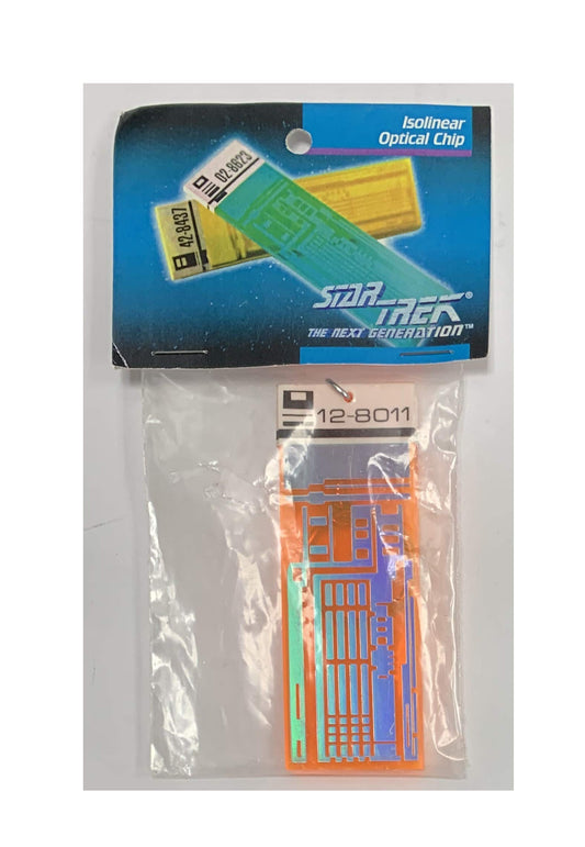 Vintage 1993 Ultra Rare Star Trek The Next Generation Isolinear Optical Chip Key Chain - Brand New Factory Sealed Shop Stock Room Find