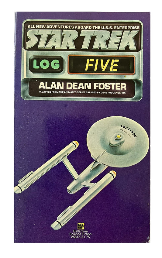 Vintage 1979 Star Trek Log Five - Adapted From The Animated TV Series - Paperback Book - By Alan Dean Foster