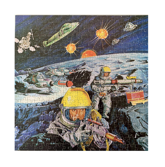 Vintage Gerry Andersons Arrow Games Ltd 1970 UFO 320 Piece Jigsaw Puzzle No. 2316 The Attack On Moonbase - Complete And In The Original Box