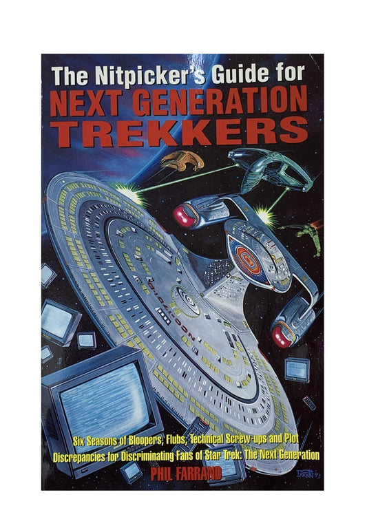 Vintage 1993 Star Trek - The Nitpickers Guide For Next Generation Trekkers - Paperback Book - Shop Stock Room Find