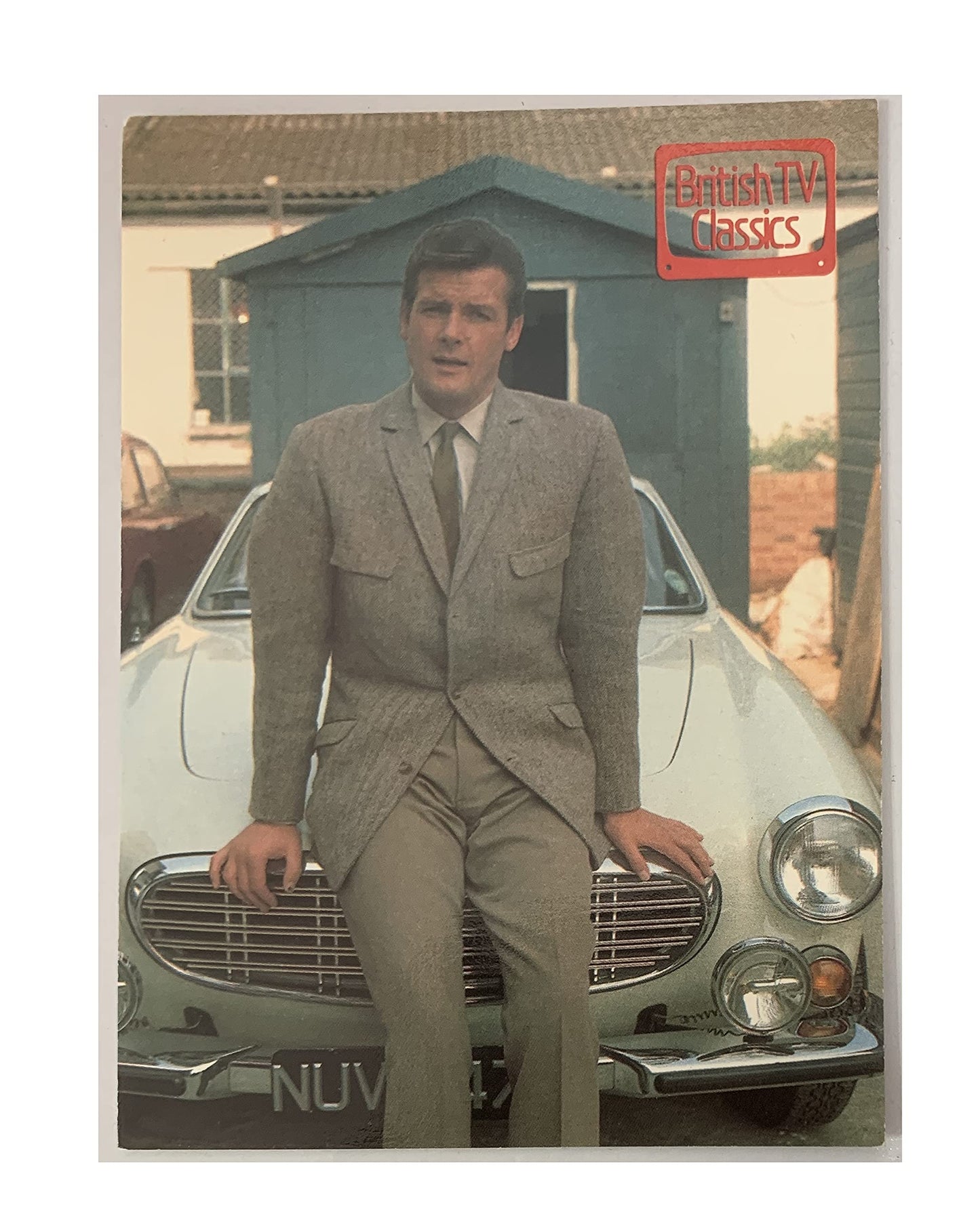 Vintage 1989 British TV Classics : The Saint - Roger Moore Stars As Simon Templar Photograph Postcard By Engale Marketing - Unsold Shop Stock