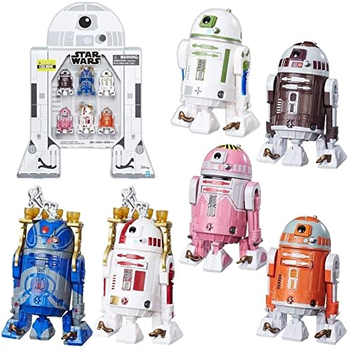 Star Wars Limited Edition Exclusive Astromech Droid Six Figure Pack Action Figure Set EE Exclusive In R2-D2 Shape Box
