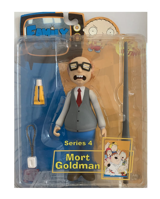 Vintage 2005 Family Guy Series 4 Mort Goldman Action Figure - Brand New Factory Sealed Shop Stock Room Find