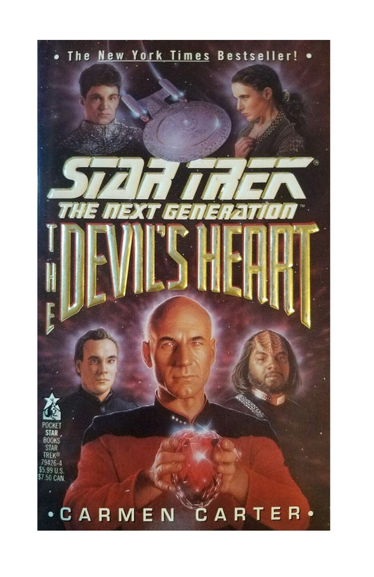 Vintage 1993 Star Trek The Next Generation - The Devils Heart - Paperback Book - Brand New Shop Stock Room Find