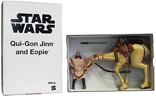 Vintage 2009 Star Wars The Legacy Collection Episode 1 The Phantom Menace Qui-Gon Jinn And Eopie Action Figure Box Set - In The Original Mailer Box
