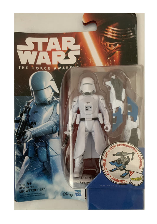 Vintage Star Wars 2015 The Force Awakens First Order Snowtrooper Action Figure - Factory Sealed Shop Stock Room Find