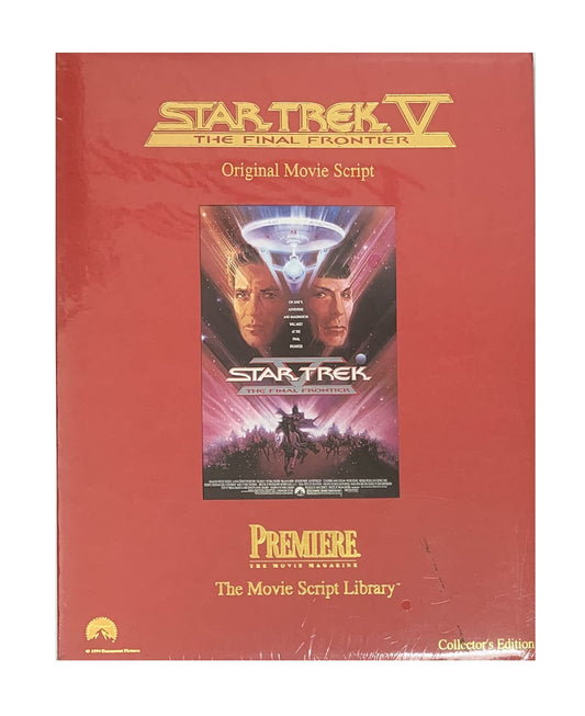 Vintage 1994 Star Trek V The Final Frontier Original Movie Script Collectors Edition - Brand New Factory Sealed Shop Stock Room Find
