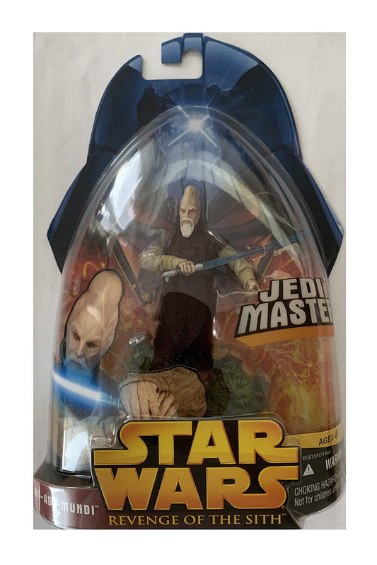 Vintage 2005 Star Wars Revenge Of The Sith Jedi Master Ki-Adi-Mundi Action Figure - Brand New Factory Sealed Shop Stock Room Find.