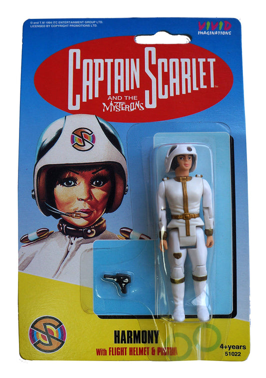 Vintage 1993 Gerry Andersons Captain Scarlet And The Mysterons Vivid Imaginations Harmony Action Figure