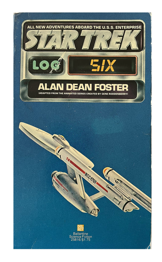 Vintage 1977 Star Trek Log Six - Adapted From The Animated TV Series - Paperback Book - By Alan Dean Foster