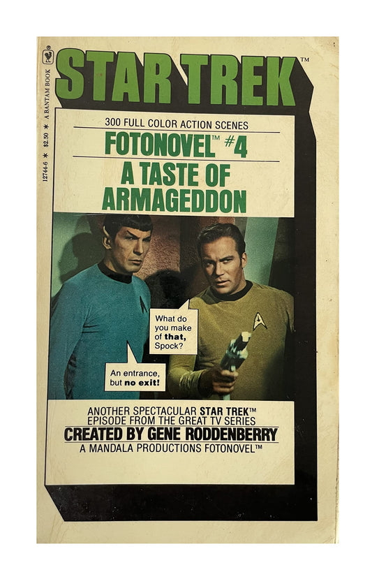 Vintage 1978 Star Trek Fotonovel No. 4 A Tate Of Armageddon Paperback Book - Former Shop Stock
