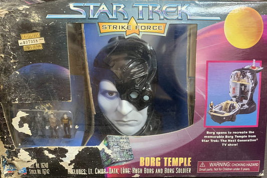 Vintage 1997 Star Trek Strike Force Borg Temple and Mini Figure Set - Shop Stock Room Find