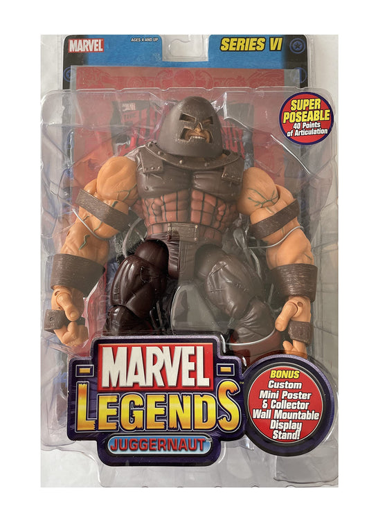 Vintage Marvel Legends Series VI Juggernaut Highly Detailed Poseable Action Figure - Brand New Factory Sealed Shop Stock Room Find