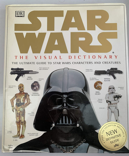 Vintage 1998 Star Wars - The Visual Dictionary - The Ultimate Guide To Star Wars Characters And Creatures - Hardback Book