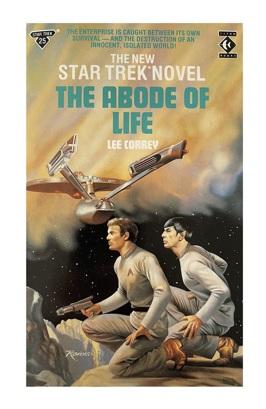 Vintage 1989 The New Star Trek Novel - The Abode Of Life - Paperback Book - By Lee Correy - Shop Stock Room Find