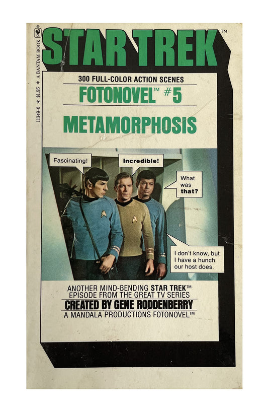 Vintage 1978 Star Trek Fotonovel No. 5 Metamorphosis Paperback Book - Former Shop Stock
