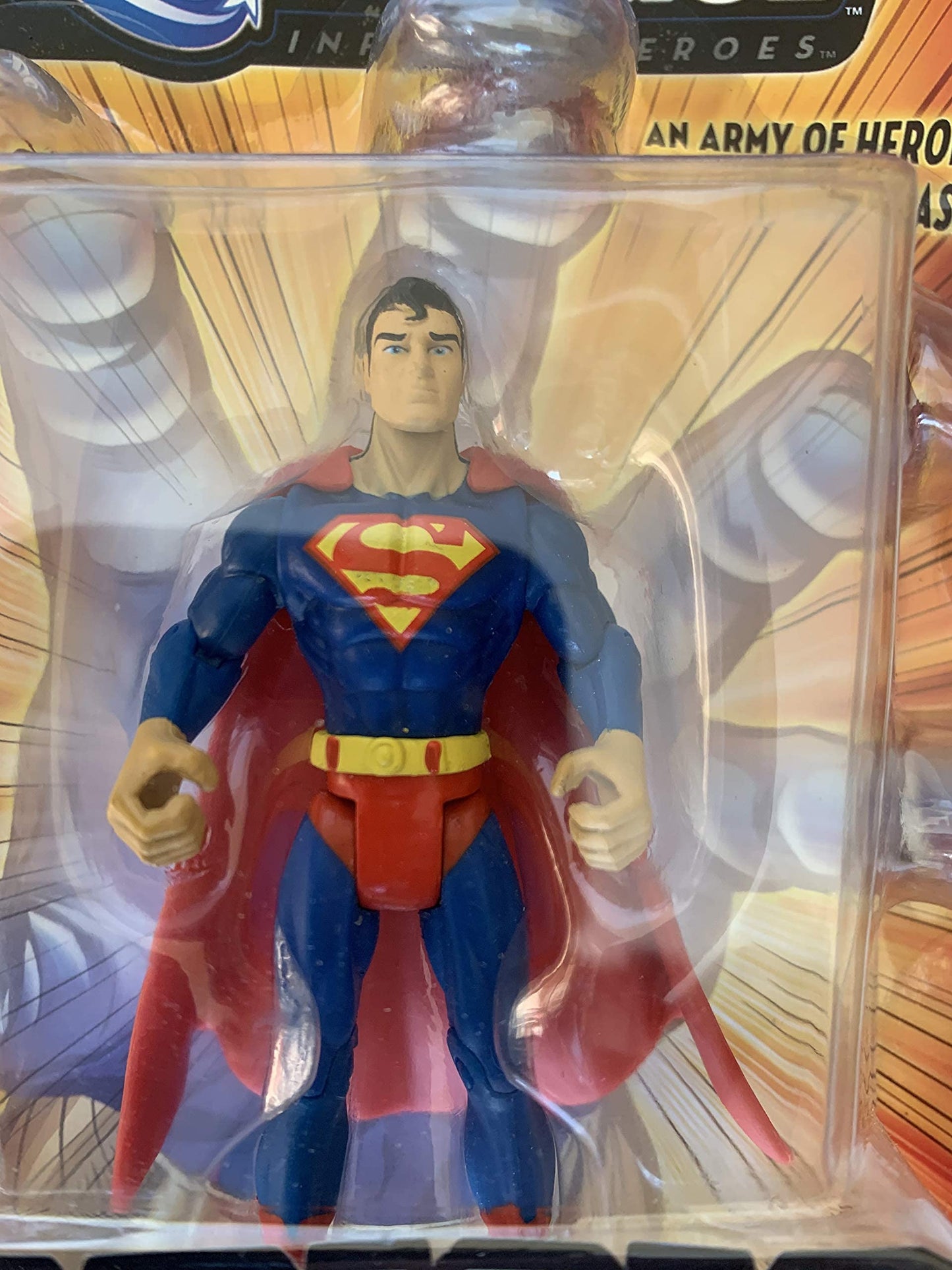 Vintage 2008 DC Universe Infinite Heroes Crisis Series 1 Figure Number 25 - Superman Action Figure - Brand New Factory Sealed Shop Stock Room Find