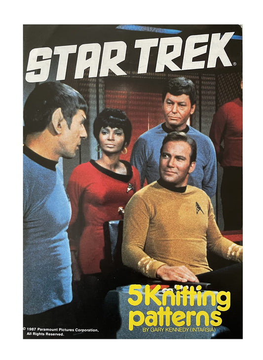 Vintage 1987 Star Trek The Original Series 5 Knitting Patterns Magazine - Brand New Shop Stock Room Find