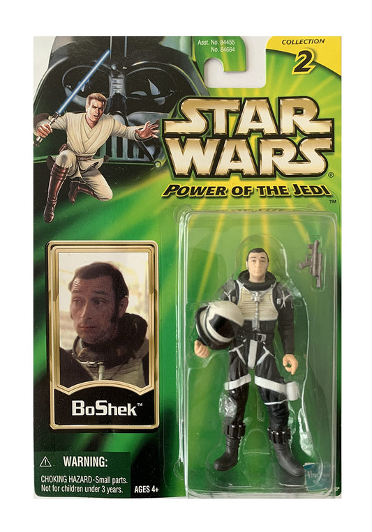 Vintage 2002 Star Wars The Power Of The Jedi BoShek Action Figure - Brand New Factory Sealed Shop Stock Room Find