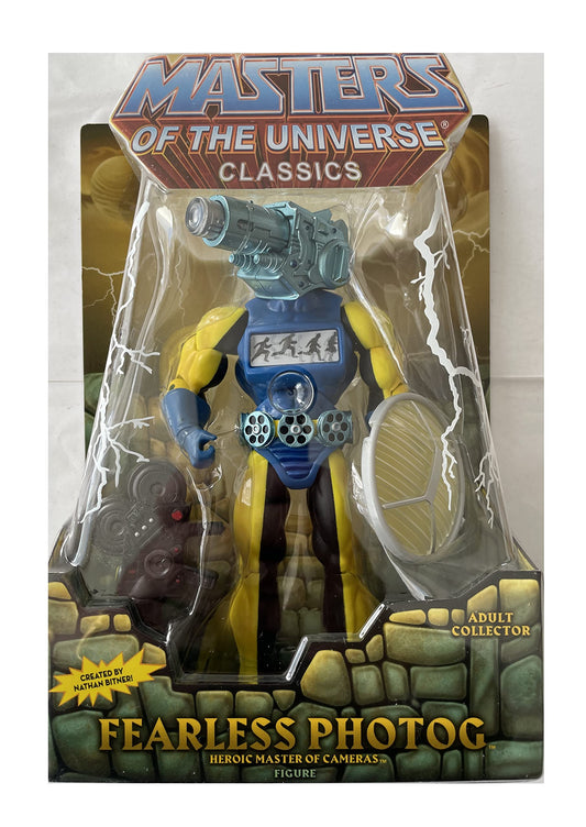 Vintage Mattel Masters Of The Universe Classics - Fearless Photog Action Figure - Brand New Factory Sealed Shop Stock Room Find