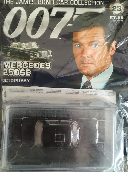 The James Bond Car Collection Issue Number 23 - Mercedes 250SE - Octopussy - Eaglemoss - Brand New Shop Stock Room Find