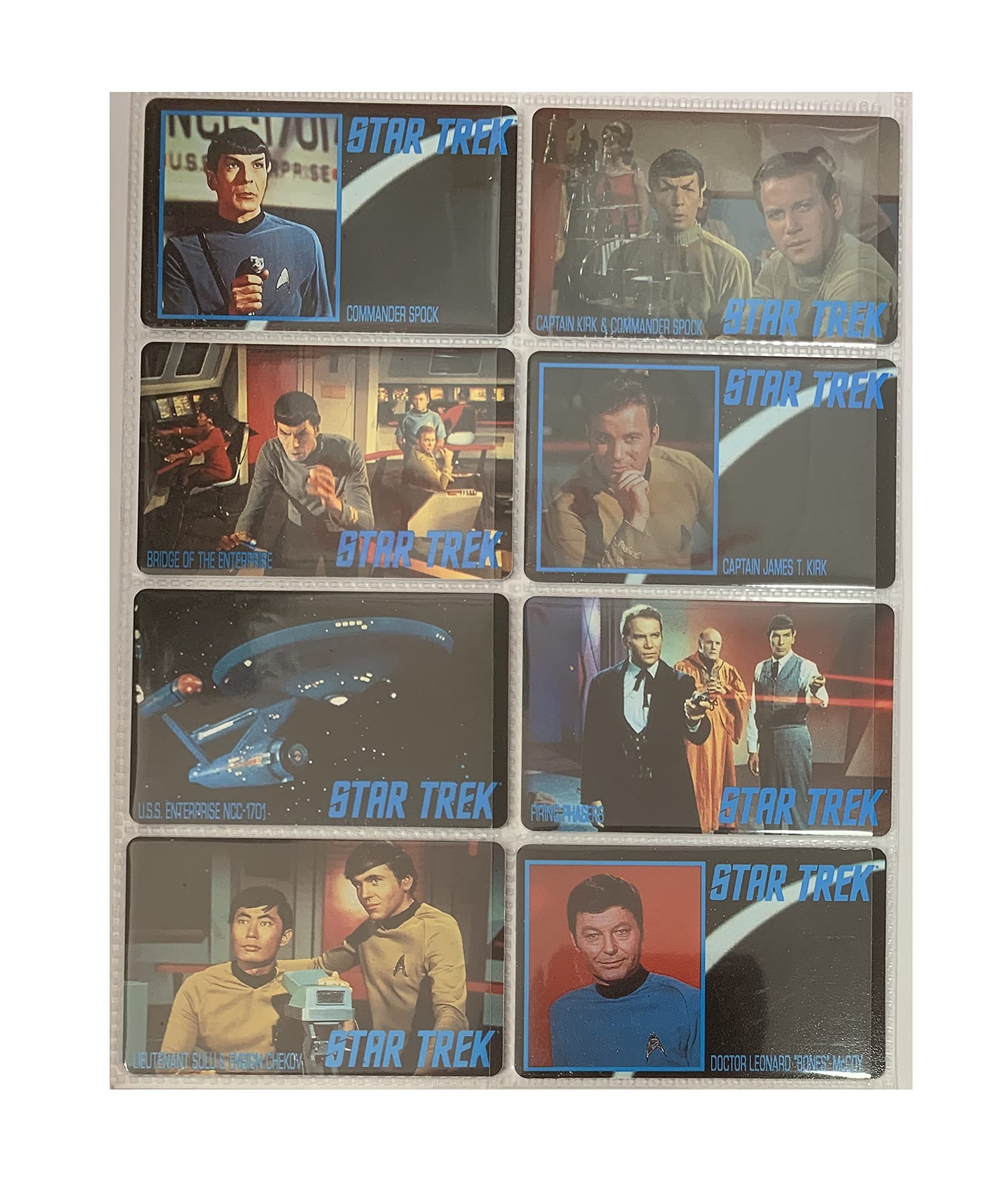 Vintage 1995 Star Trek The Original Series Full Set Of 8 Wallet