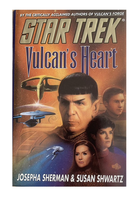 Vintage 1999 Star Trek Vulcans Heart - Hard Back Book By Josepha Sherman And Susan Shwartz - Former Library Book