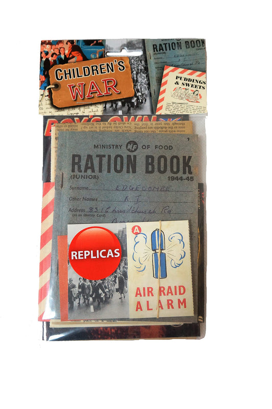 Vintage Childrens War Replica Memorabilia Pack - Brochures, Booklets, Newspaper, Cards Etc - Brand New Shop Stock Room Find