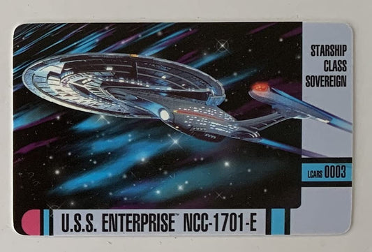 Vintage 1996 Star Trek First Contact USS Enterprise NCC-1701E Sovereign Class Starship Wallet Card - Brand New Shop Stock Room Find