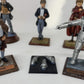 Vintage 1984 Dr Doctor Who Fine Art Castings Set Of 4 80mm Pewter Pre Painted Figures - 1st, 2nd, 4th & 5th Doctor, Jamie, Cyberman