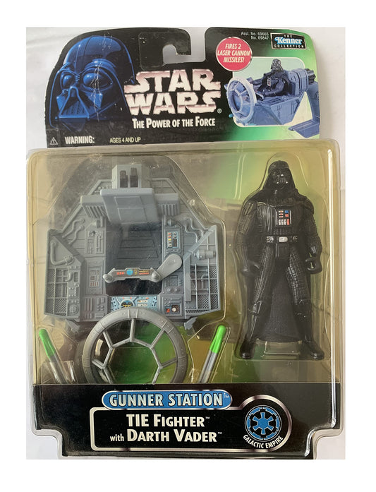 Vintage 1998 Star Wars The Power Of The Force Tie Fighter Gunner Station With Darth Vader Action Figure - Shop Stock Room Find.