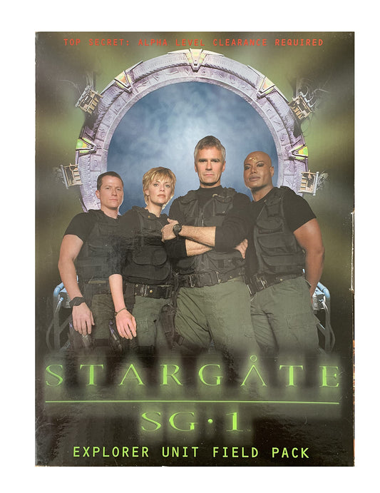 Vintage Ultra Rare 2003 Stargate SG-1 Explorer Unit Field Pack Year Two - Includes CD-Rom, Photos, Poster, Sticker, I.D Badges, Pin, Keyring & Classified Information - Former Shop Display Set