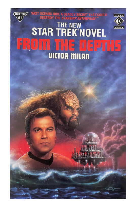 Vintage 1993 The New Star Trek Novel - From The Depths - Paperback Book - By Victor Milan - Shop Stock Room Find