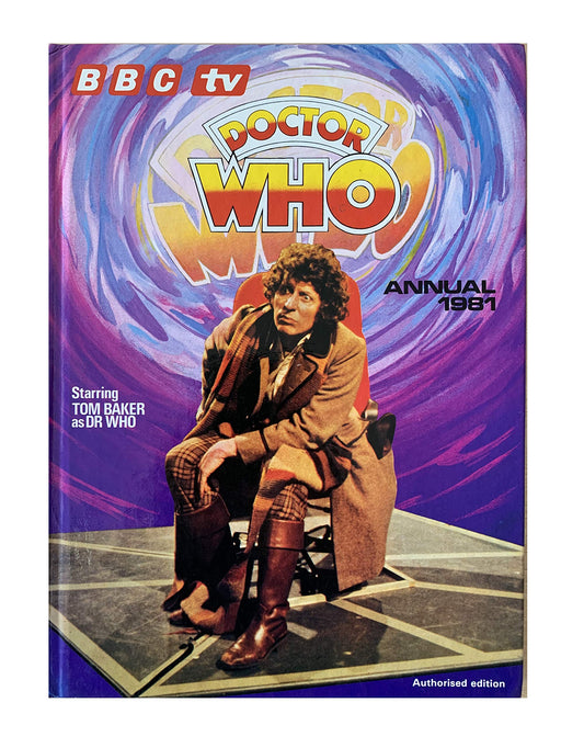 Vintage The Dr Who Annual 1981 Starring Tom Baker