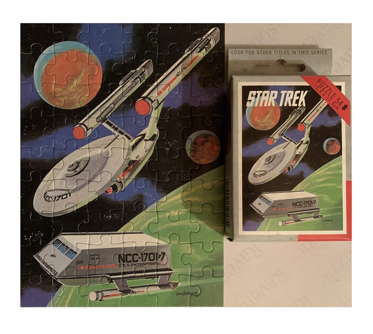 Vintage Kings 1993 Star Trek The Original Series USS Enterprise NCC-1701 & Shuttlecraft Galileo 54 Piece Jigsaw Puzzle - Shop Stock Room Find