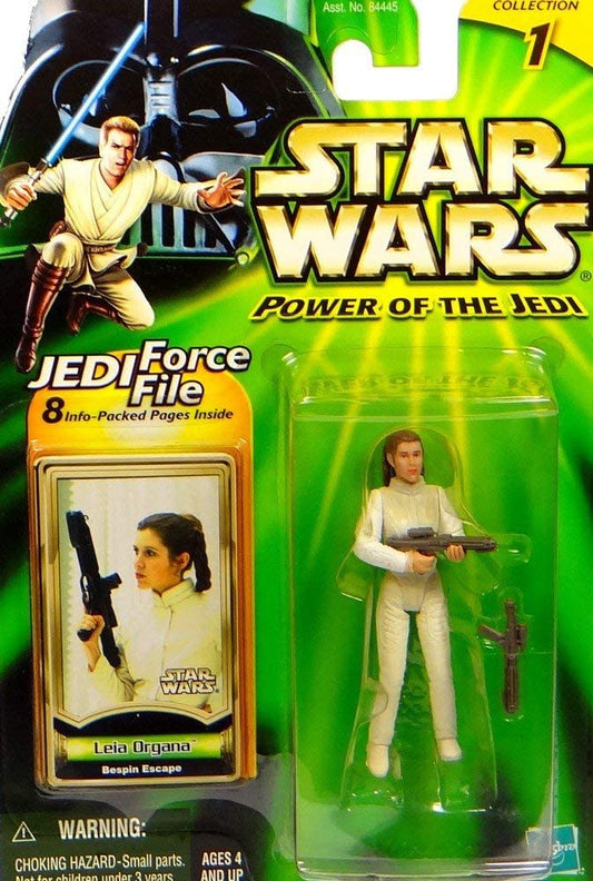 Vintage 2000 Star Wars The Power Of The Jedi Princess Leia Organa Bespin Escape Action Figure - Brand New Factory Sealed Shop Stock Room Find
