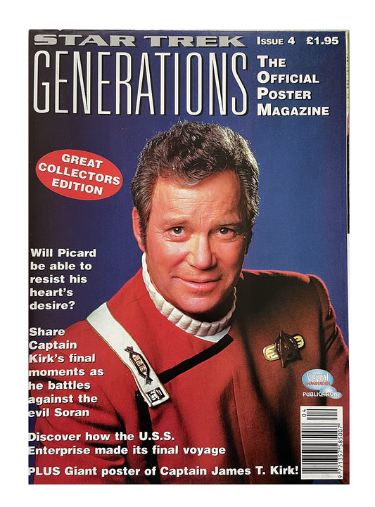 Vintage 1995 Star Trek Generations The Official Poster Magazine Issue No. 4 - Great Collectors Edition - Brand New Shop Stock Room Find