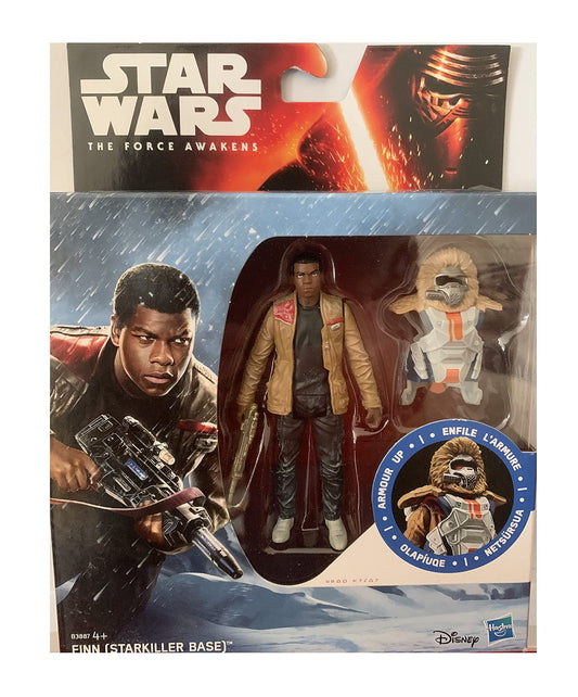 Star Wars The Force Awakens Finn (Starkiller Base) Armour Up Action Figure Set - Brand New Factory Sealed