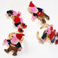 Vintage 1975 Edco Series Noddy Broches & Rings Set - Including Noddy And Big Ears New Shop Stock Room Find Mint Condition