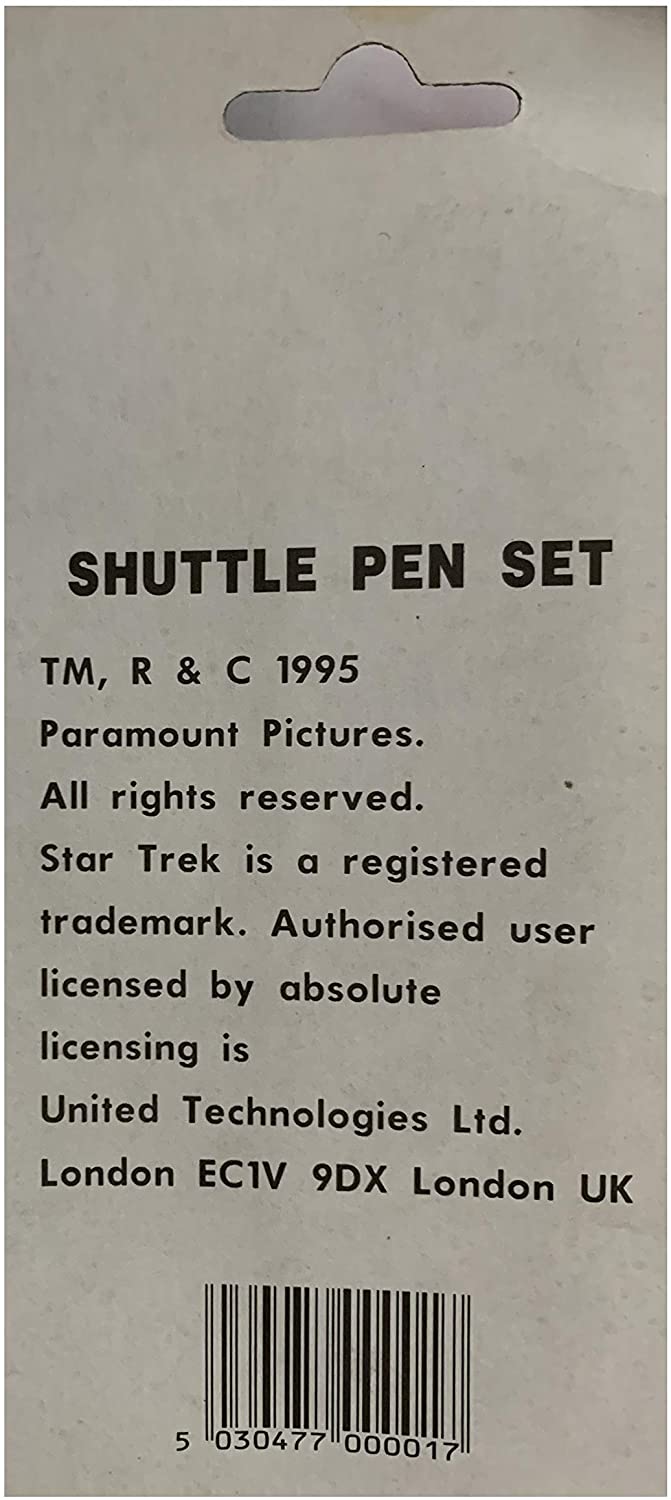 Pen Set Vintage 1995 Star Trek The Next Generation Shuttle Factory Sealed Shop Stock Room Find