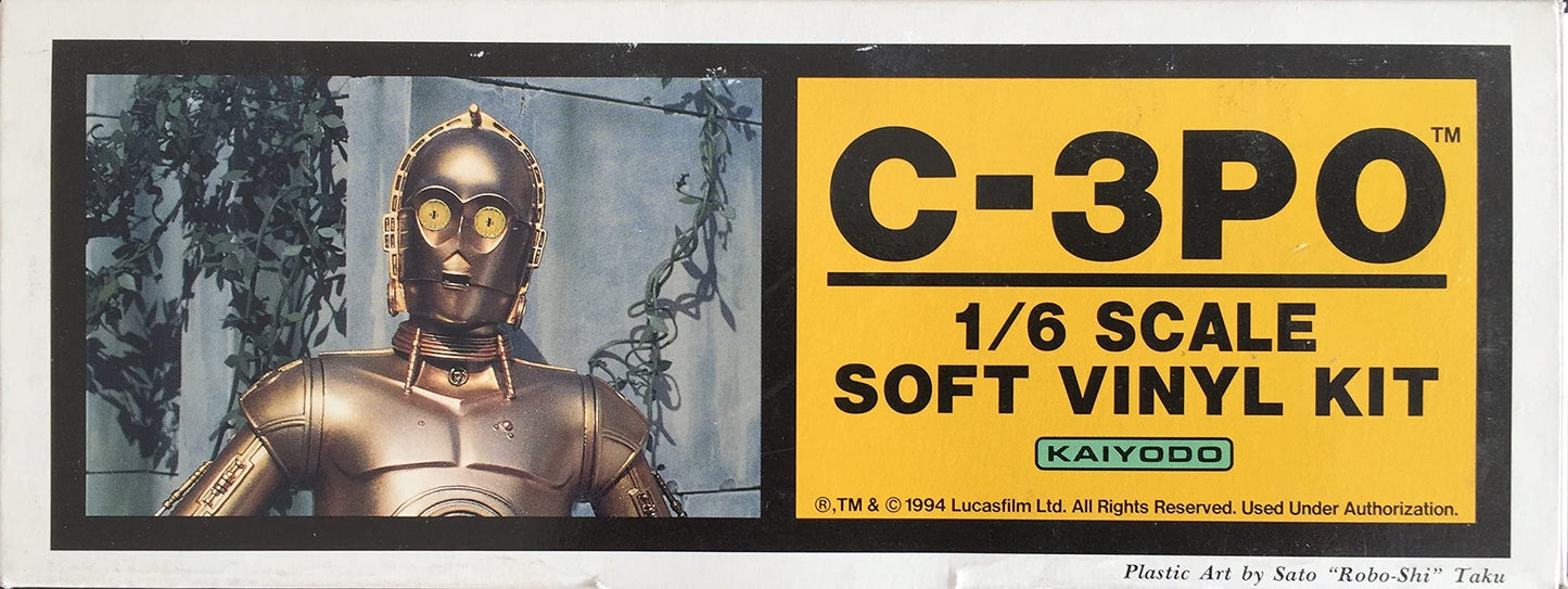 Vintage 1994 Ultra Rare Star Wars C-3PO Soft Vinyl Model Kit - Brand New Factory Sealed Shop Stock Room Find
