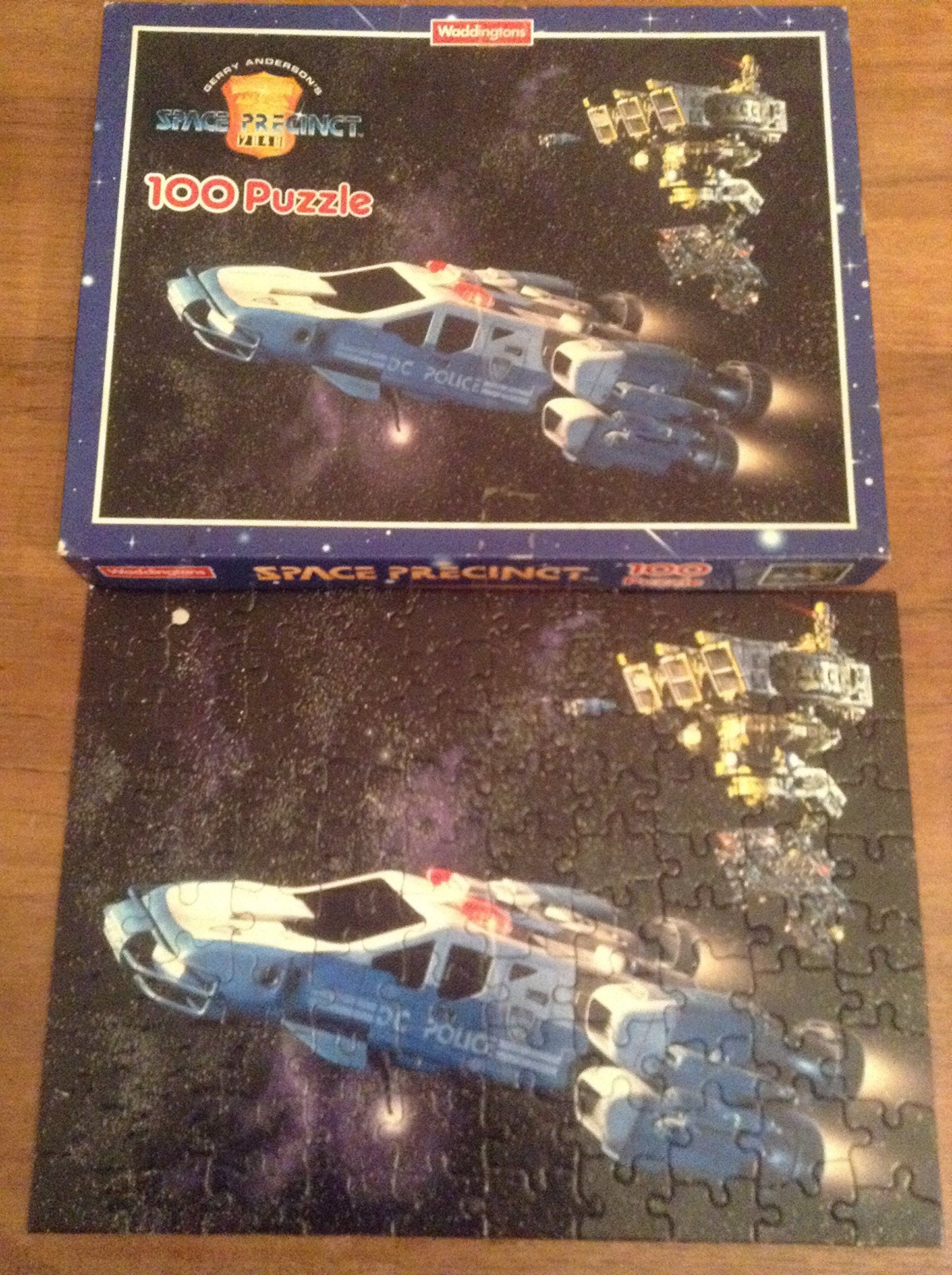Gerry Andersons Vintage 1995 Waddingtons Space Precinct 100 Piece Jigsaw Puzzle Number 00152 Space Police