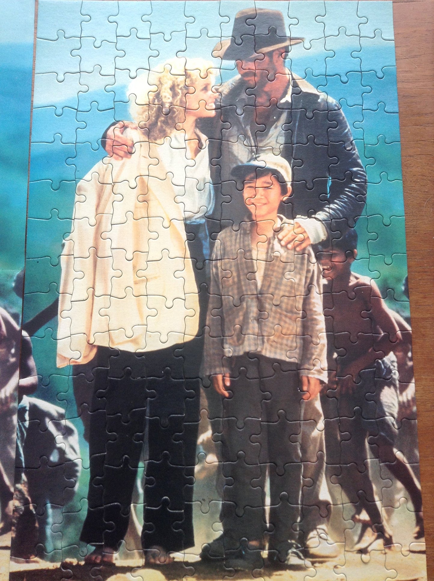 Waddingtons Vintage Indiana Jones And The Temple Of Doom 1984 150 Piece Jigsaw Puzzle Number 00792 Featuring Indiana And Pals