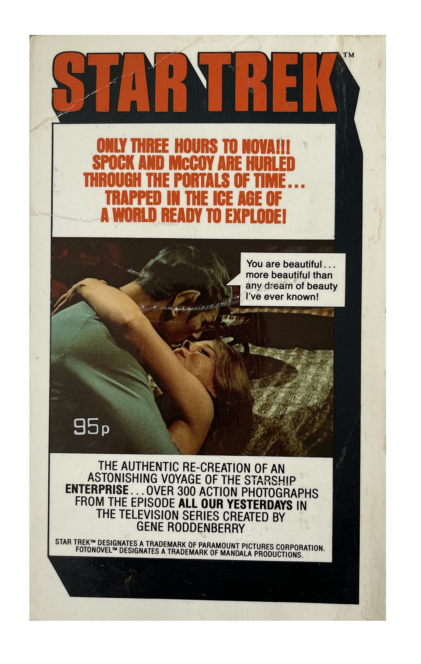 Vintage 1978 Star Trek Fotonovel No. 6 All Our Yesterdays Paperback Book - Former Shop Stock