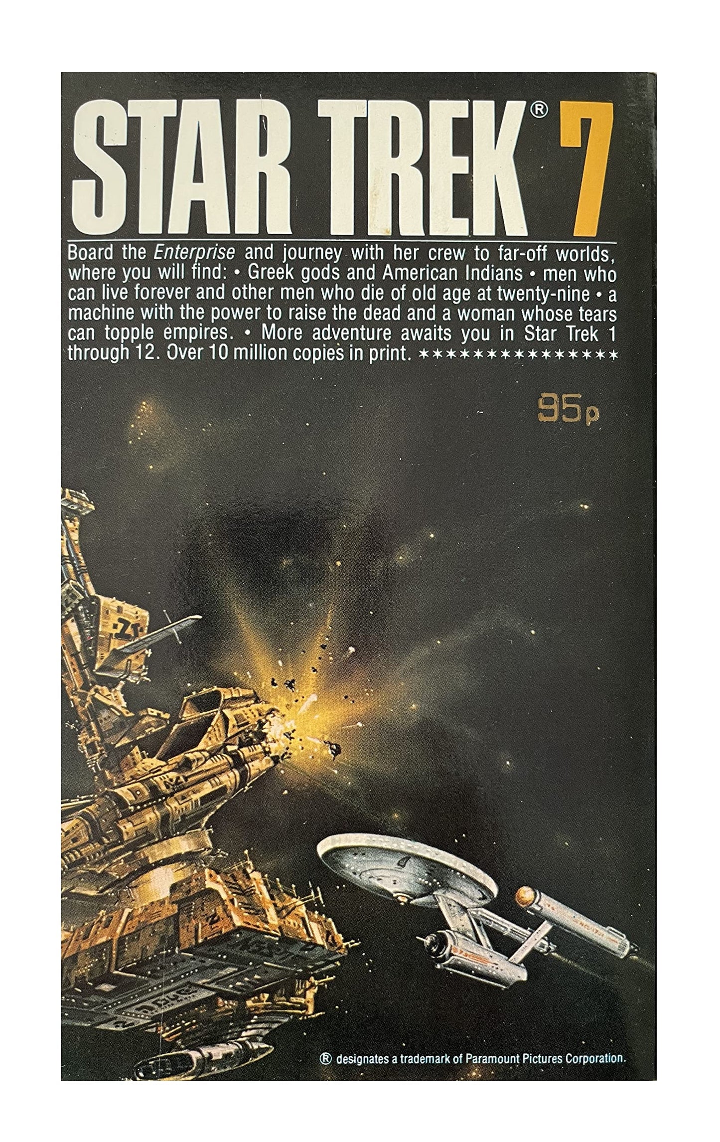 Vintage 1979 Star Trek 7 - Adapted From The Original Television Series - Paperback Book - By James Blish