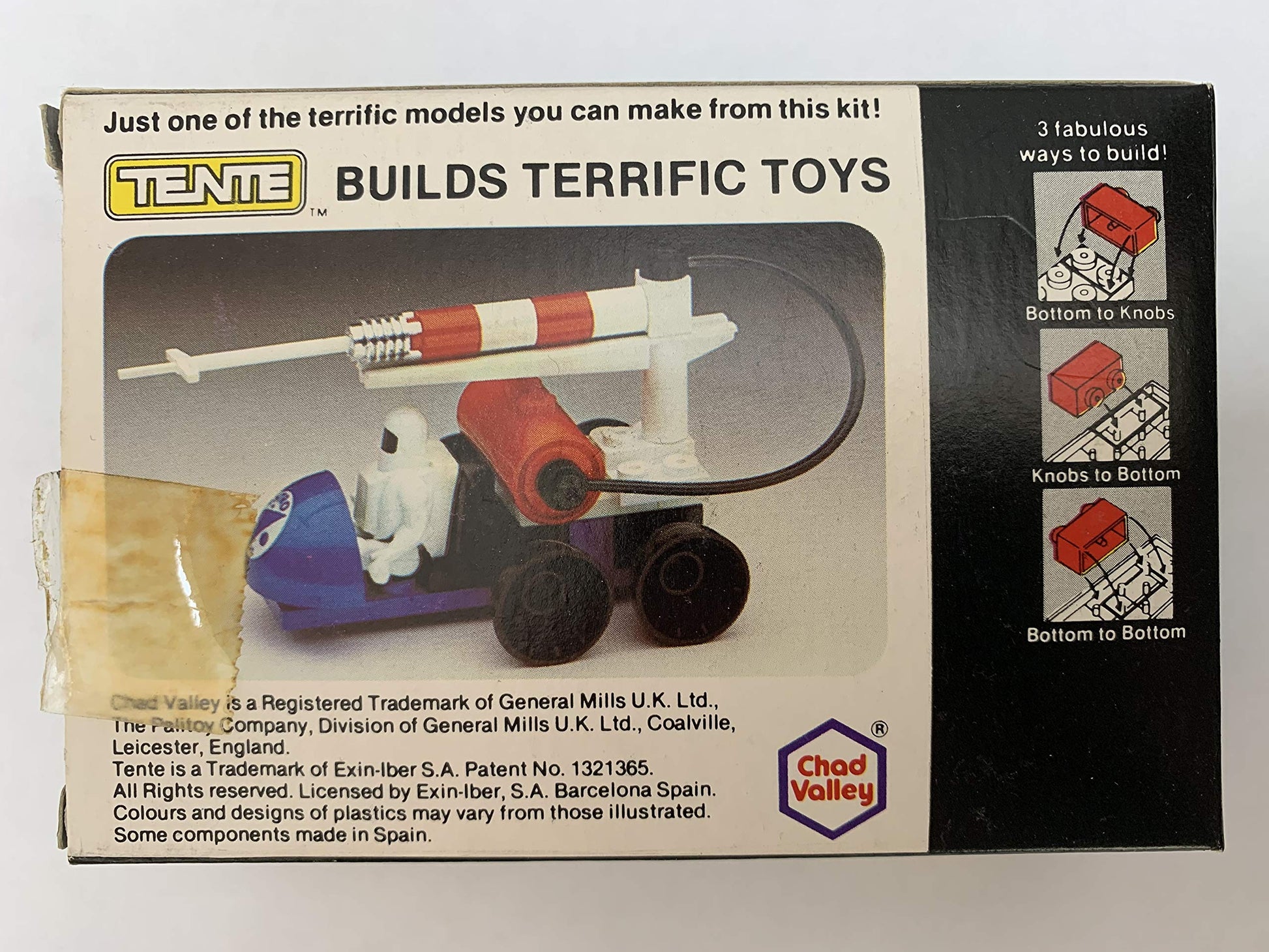 tente ltd Vintage 1970's Tente Astro Lazer Building Blocks Toy Set No. 06308